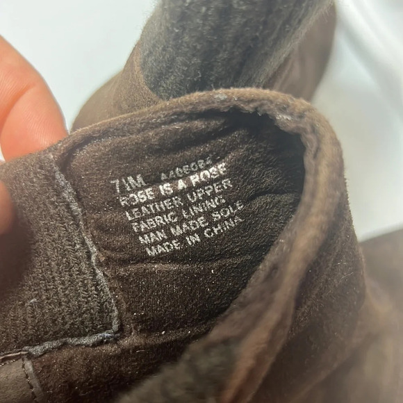 Kenneth Cole Reaction Leather Brown Boots Size 7 - Picture 6 of 8